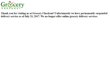Tablet Screenshot of grocerycheckout.com